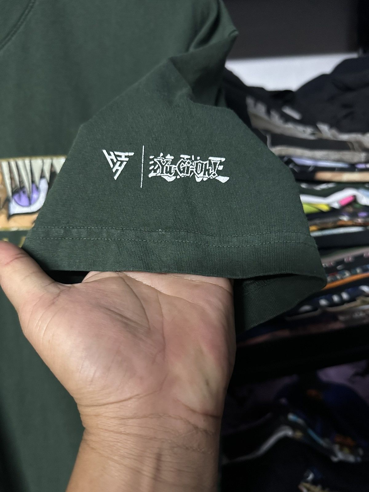 Anime × Hook-Ups × Vintage Rare Vintage Anime Japanese Yu Gi Oh Green Tee Size US L / EU 52-54 / 3 - 7 Thumbnail
