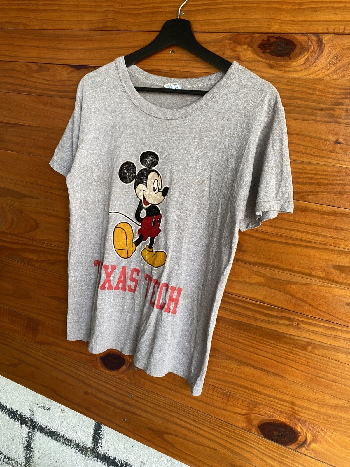 Champion Vintage Champion Mickey Mouse Texas Tech Graphic T-Shirt Size US L / EU 52-54 / 3 - 4 Thumbnail