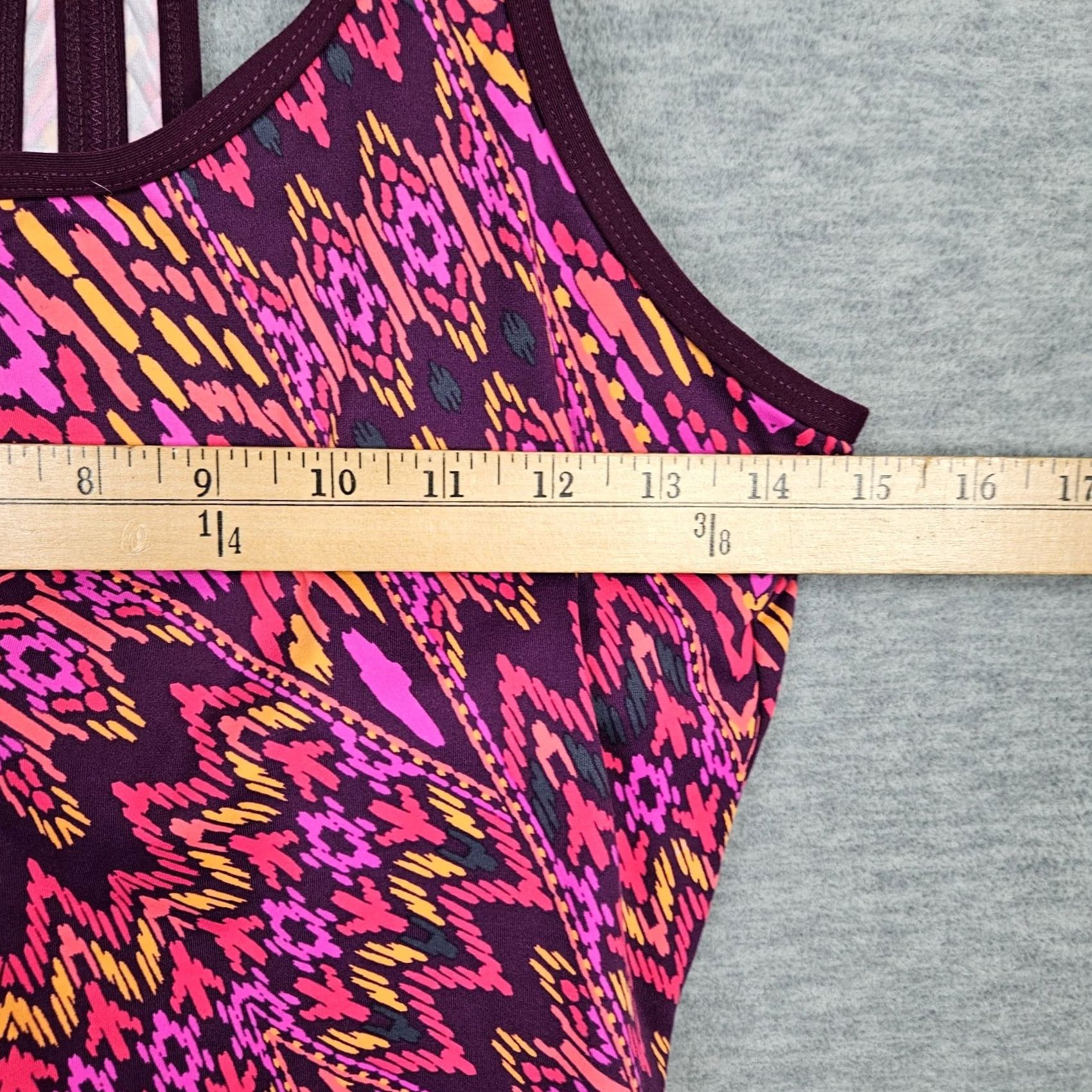 Athleta Athleta Tankini Top Size M Racerback Adjustable Multicolor Sleeveless Activewear Top Womens Size M / US 6-8 / IT 42-44 - 3 Thumbnail