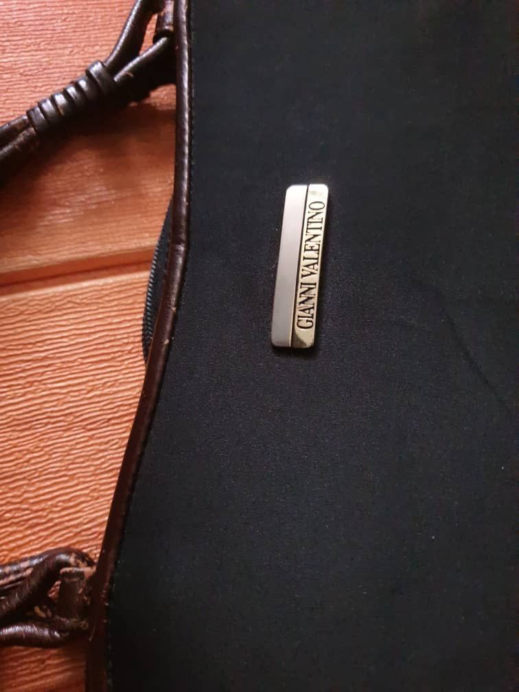 Gianni Valentino black colour carry bag
