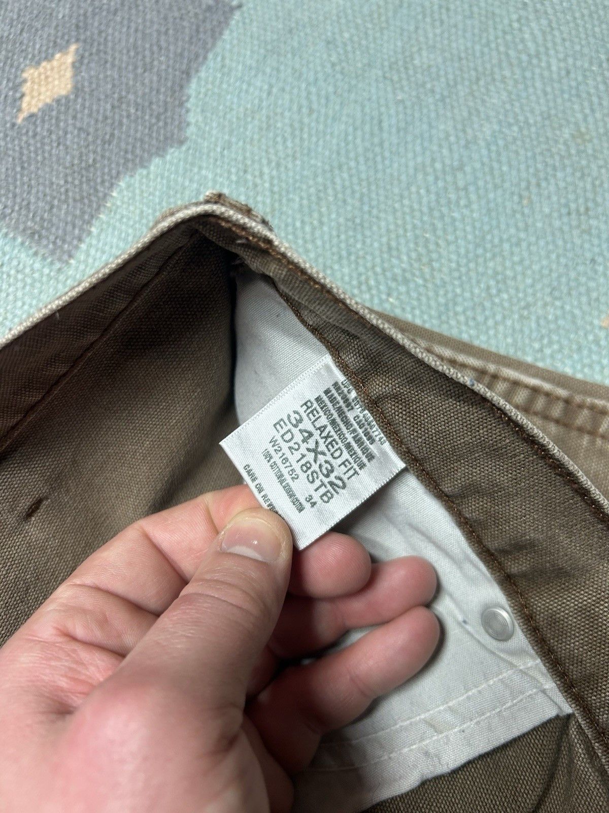 Vintage Vtg dickies canvas carpenter pant workwear skate baggy 34x33 Size US 34 / EU 50 - 8 Thumbnail