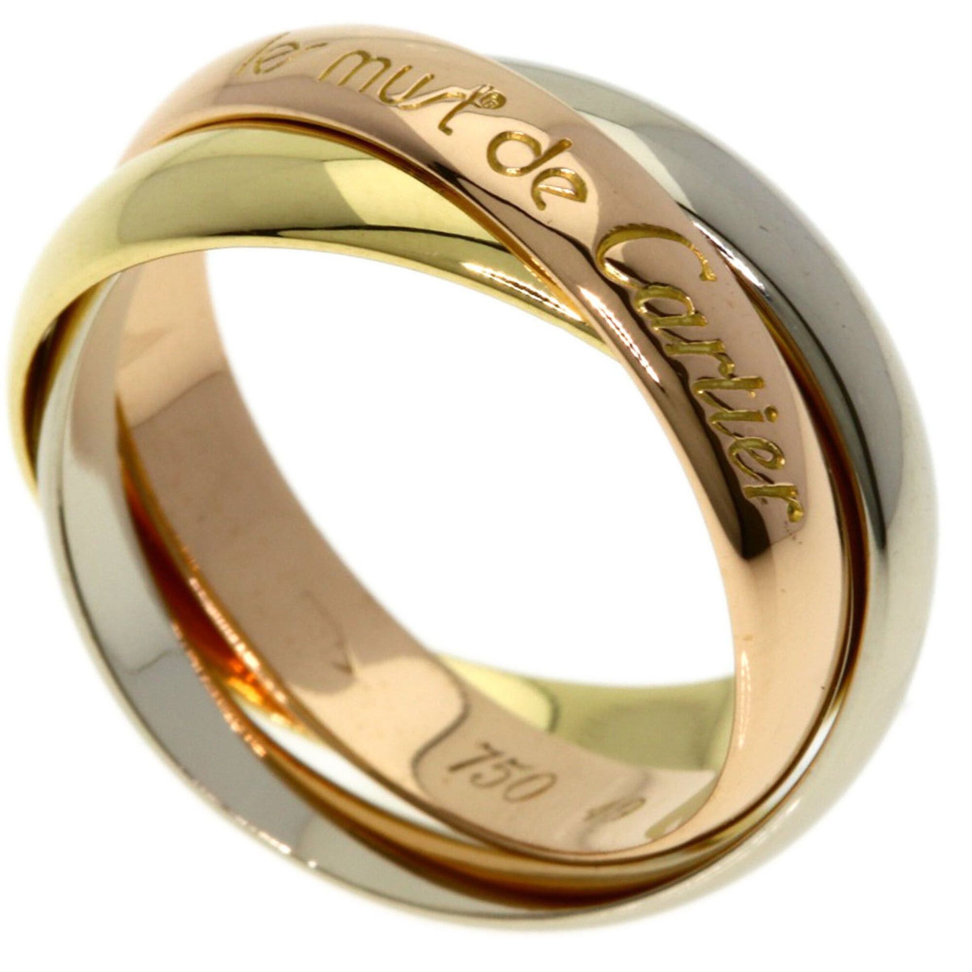 Cartier Cartier Trinity #49 Ring - 18K Yellow Gold/18K Pink White Gold Women's CARTIER Size ONE SIZE - 1 Thumbnail