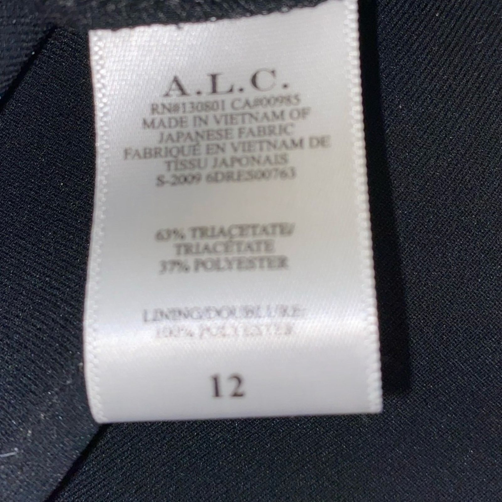 A.L.C. A.L.C. ALC Meline $625 Black Puff Sleeve Midi Dress 12 Size XL / US 12-14 / IT 48-50 - 15 Thumbnail