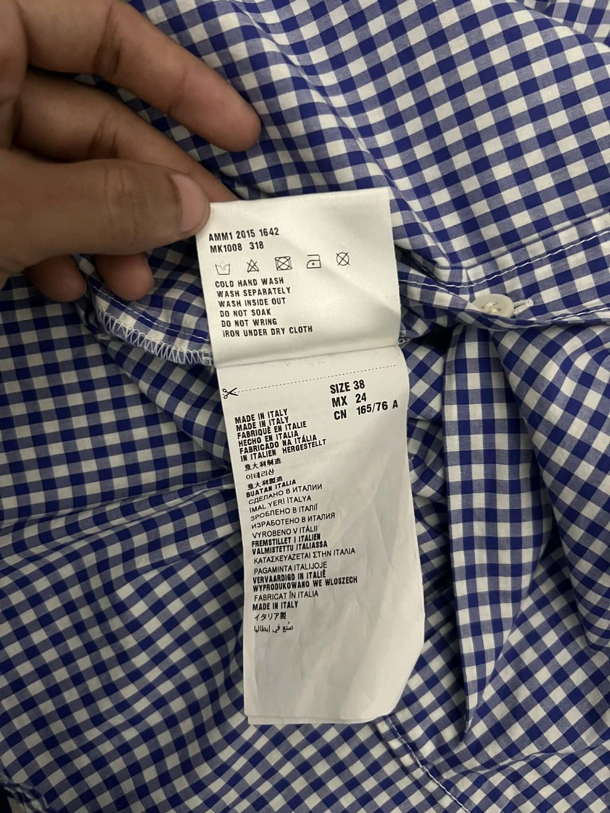 Miu Miu Miu Miu - Gingham Embroidered Logo Check Shirt Size S / US 4 / IT 40 - 11 Thumbnail