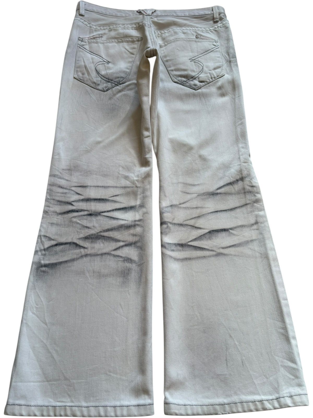 semanticdesign Vintage Semantic Design Charcoal Wash Ripped Bootcut Jeans Size 30" / US 8 / IT 44 - 2 Thumbnail