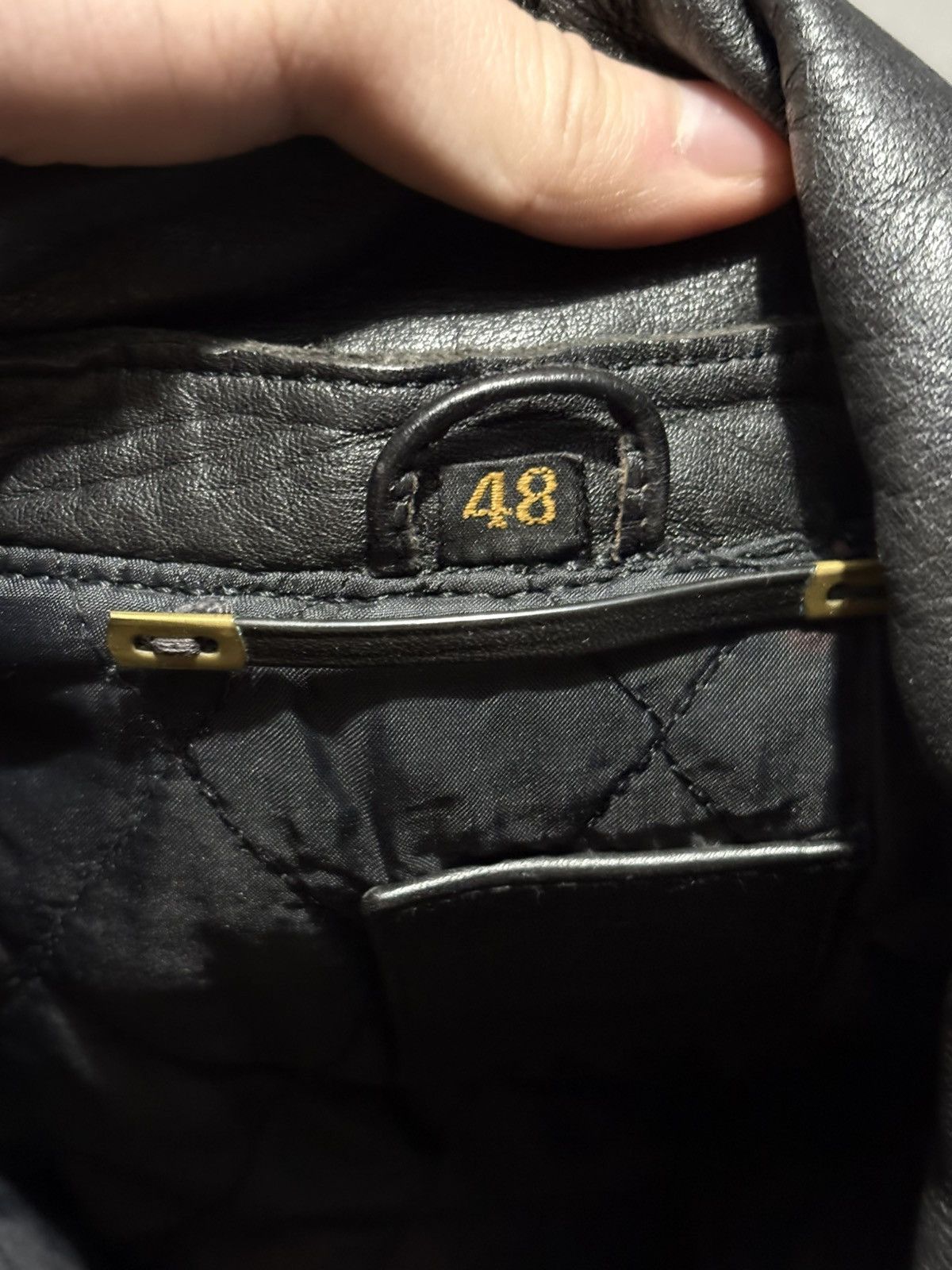 Vintage Vintage German Leather Motorcycle Jacket Etches Leder padded Size US S / EU 44-46 / 1 - 13 Thumbnail