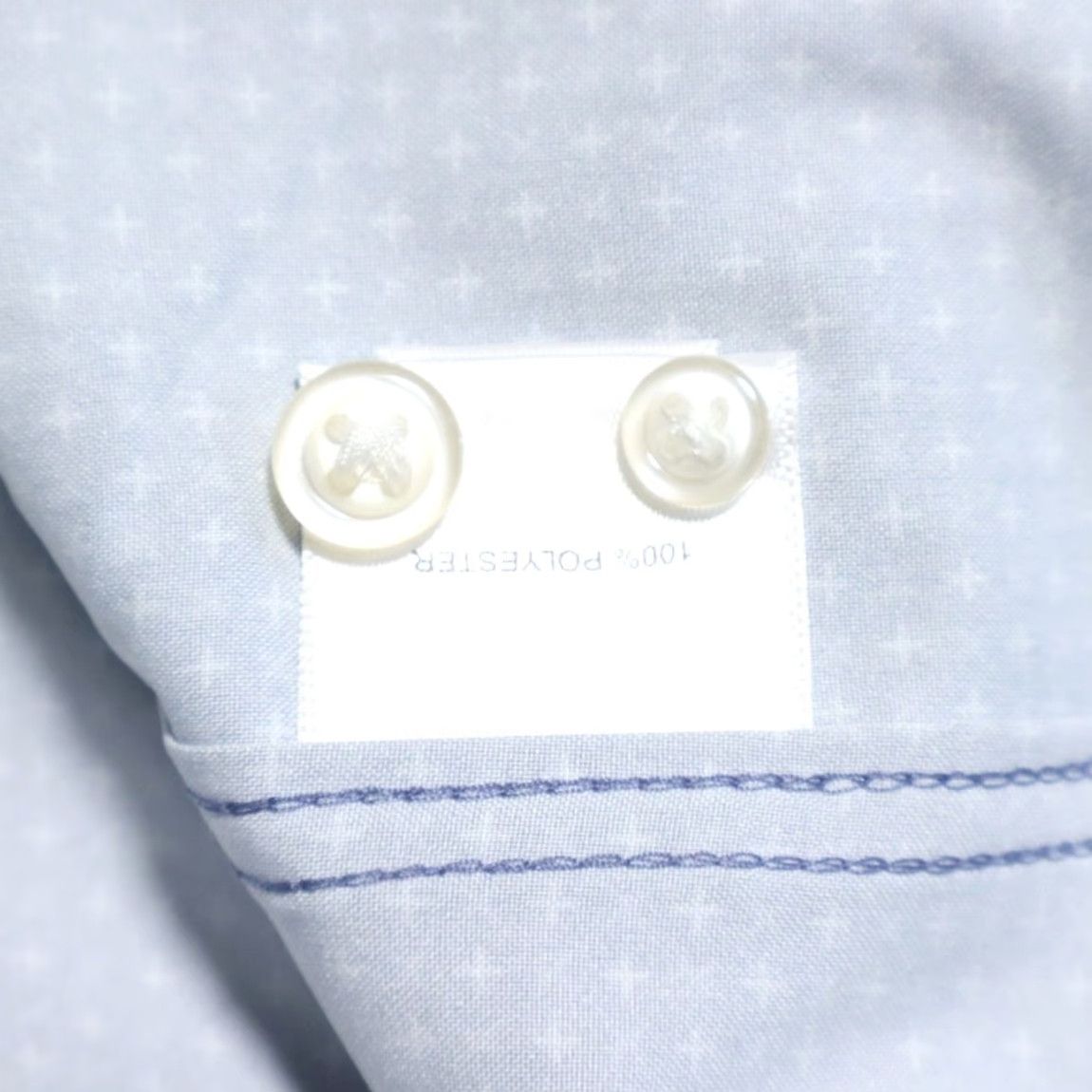 Peter Millar Peter Millar Winnipeg Poplin Polyester Solid Long Sleeve Button Up Shirt Azuri Blue Men's XL Size US XL / EU 56 / 4 - 7 Thumbnail