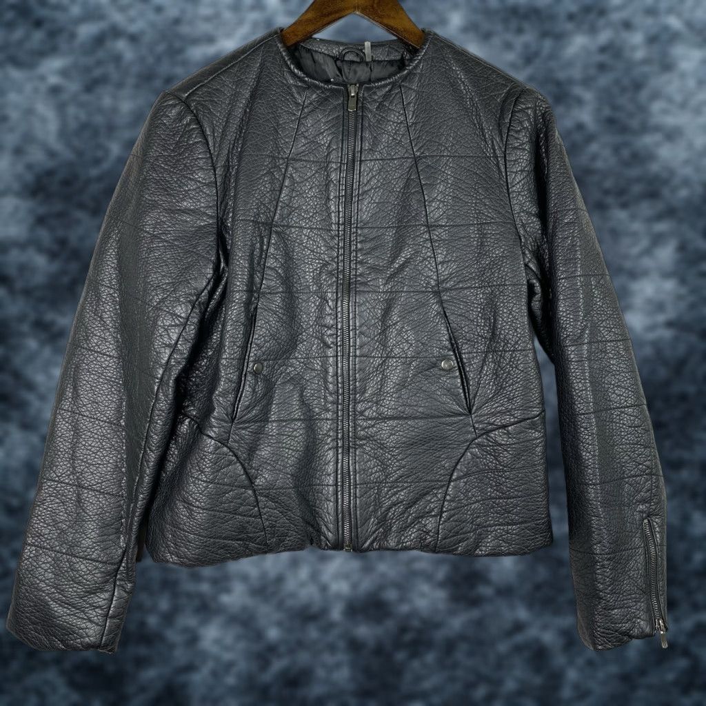 Vintage **Womens Truth Of Touch Black Full Zip Faux Leather Moto Jacket M** User: **Truth Of Touch Women's Black Full Zip Faux Leather Moto Jacket Size M** Size M / US 6-8 / IT 42-44 - 1 Thumbnail
