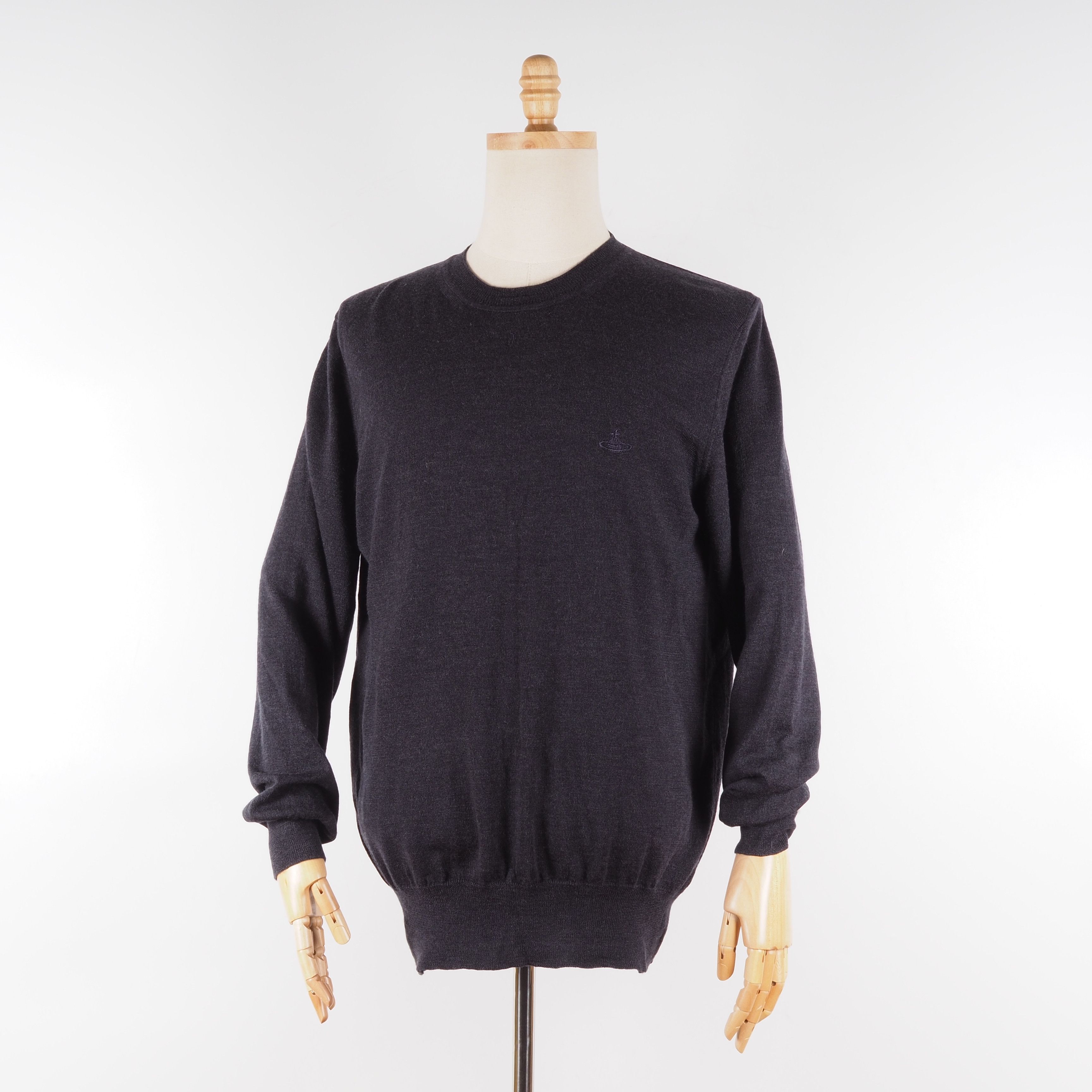 Vivienne Westwood Vivienne Westwood Men's Wool Gray Pullover Sweater Size US XL / EU 56 / 4 - 10 Thumbnail