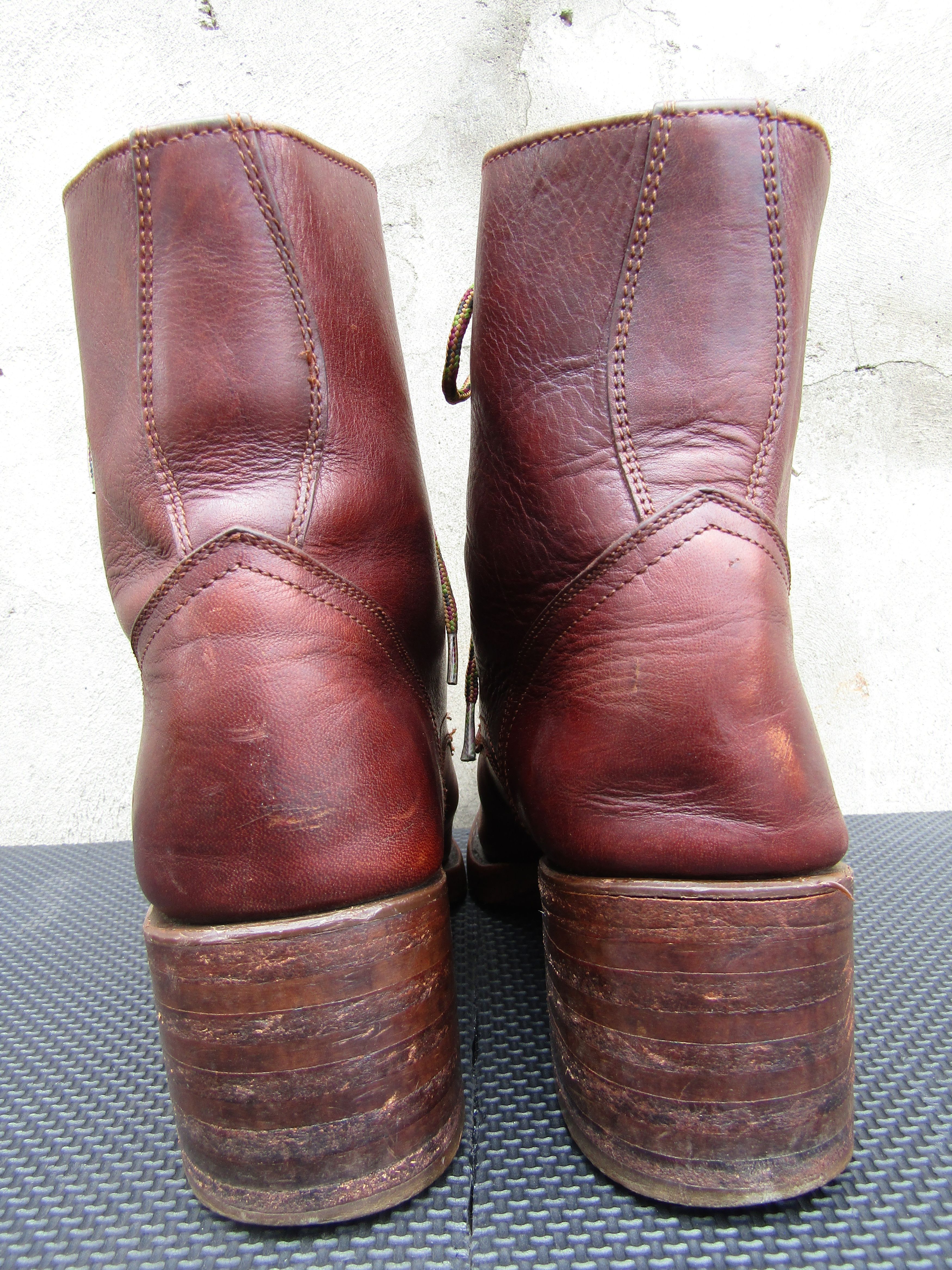 Frye Frye Bootie Leather Lace-up Combat Boots Size US 8.5 / IT 38.5 - 8 Thumbnail