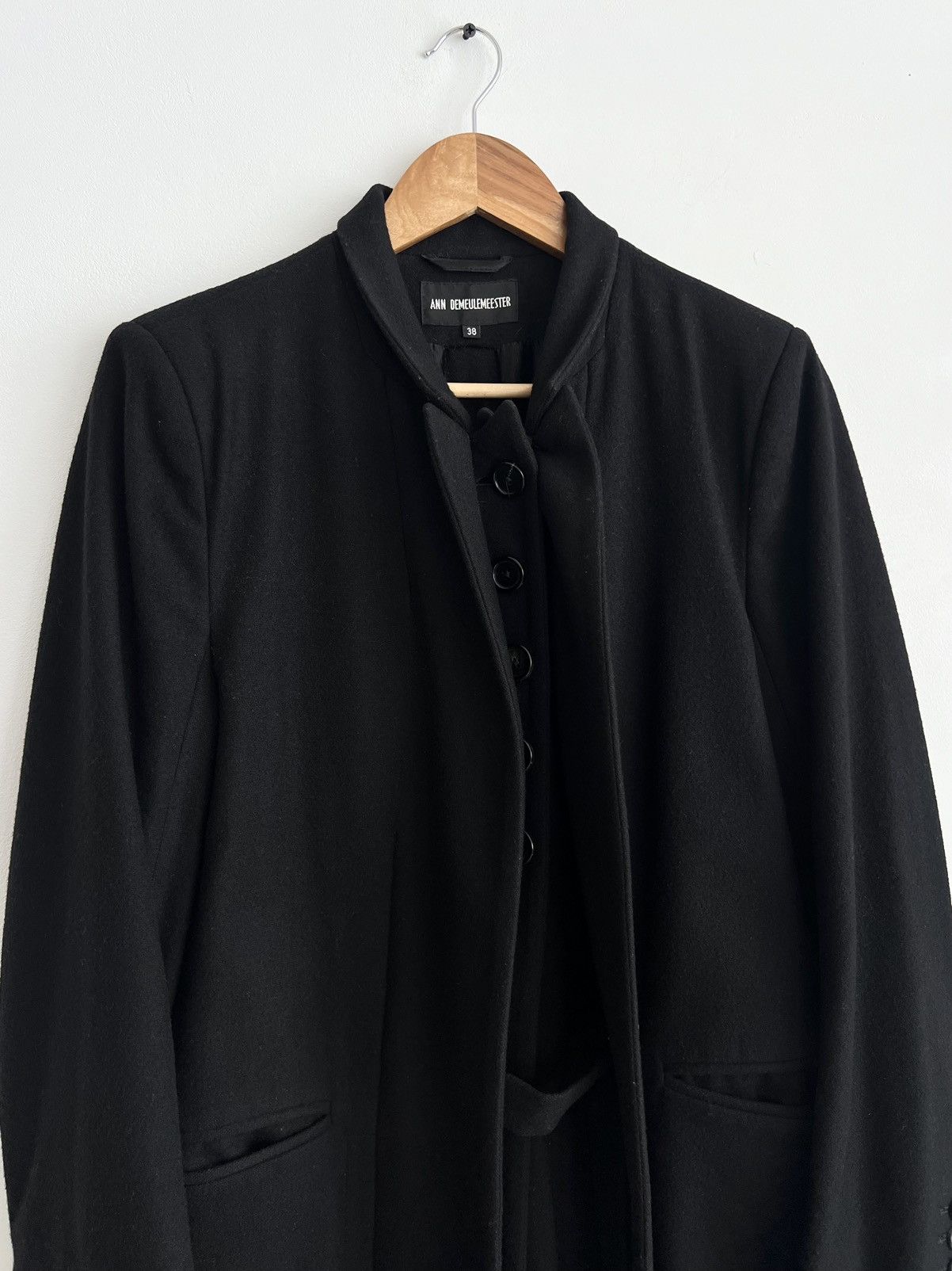 Ann Demeulemeester Ann Demeulemeester Wool Fleece Maxi Long Coat Double Belt Size S / US 4 / IT 40 - 3 Thumbnail