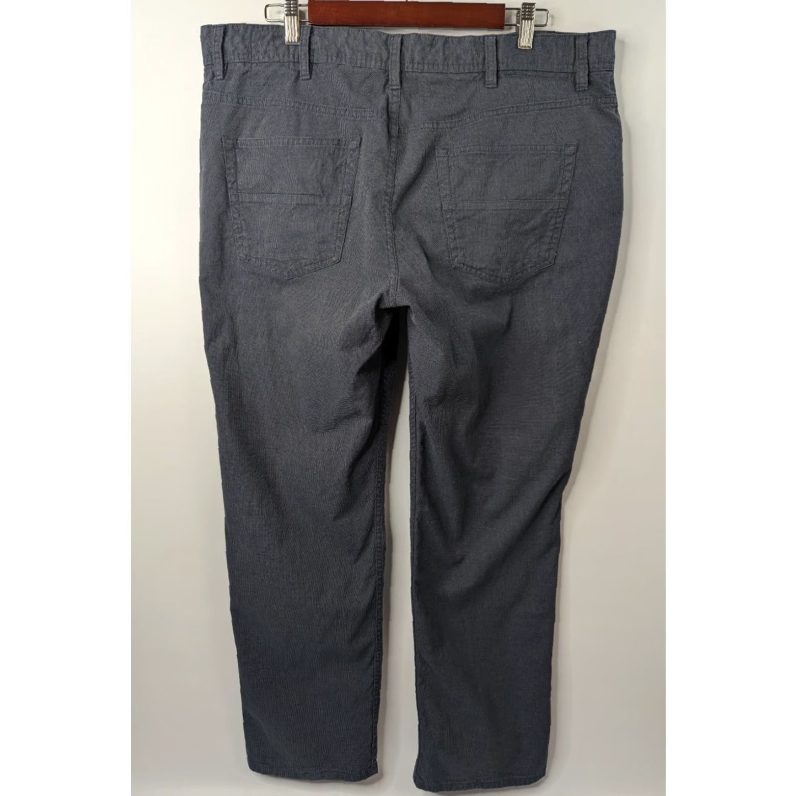 English Laundry VINTAGE English Laundry Pants Men 38x30 Brixton 5-Pocket Trousers Stretch Gray Navy Size US 38 / EU 54 - 4 Thumbnail