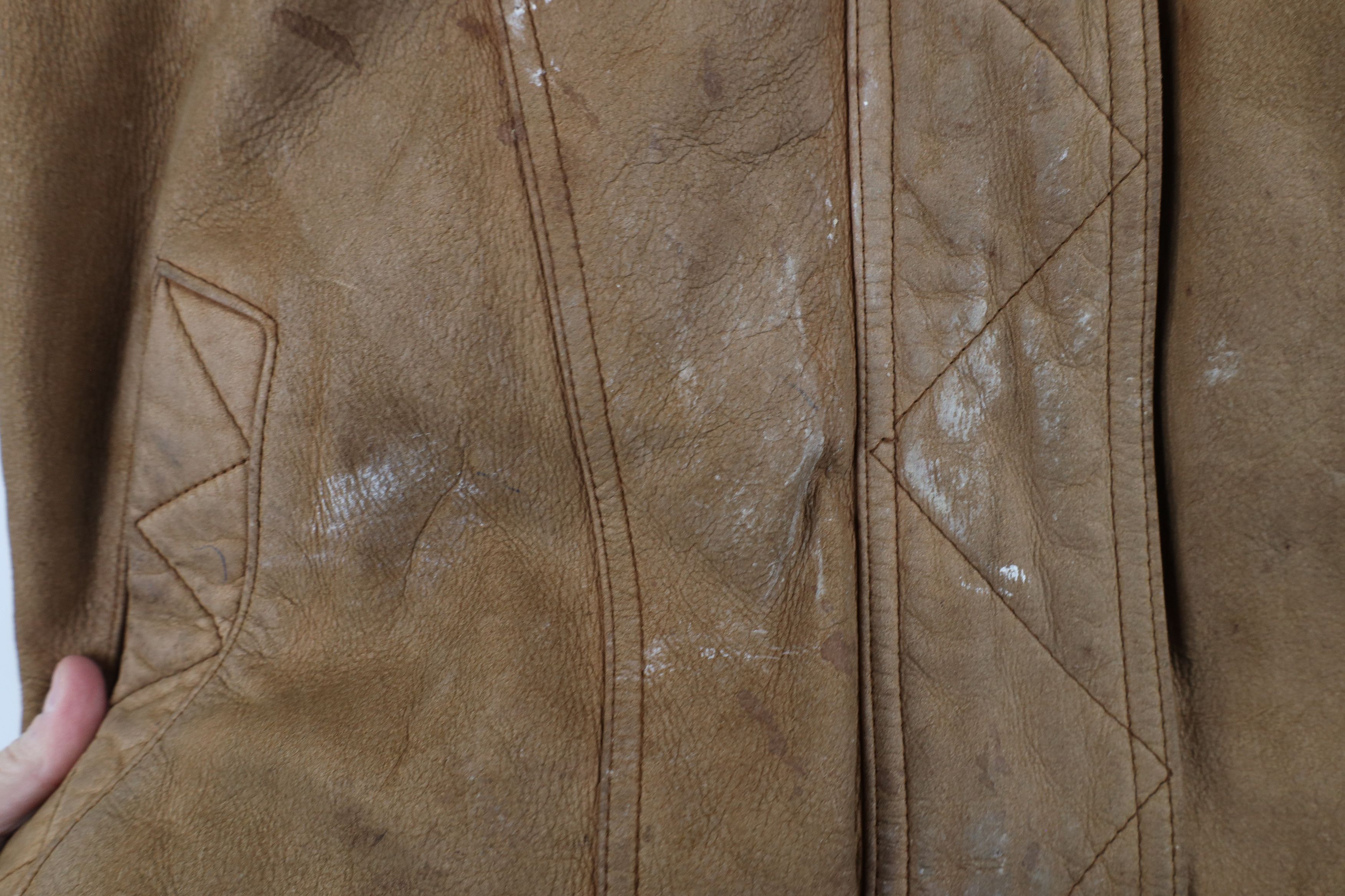 Vintage Vintage 90s Streetwear Suede Leather Flight Bomber Jacket Size US XL / EU 56 / 4 - 6 Thumbnail