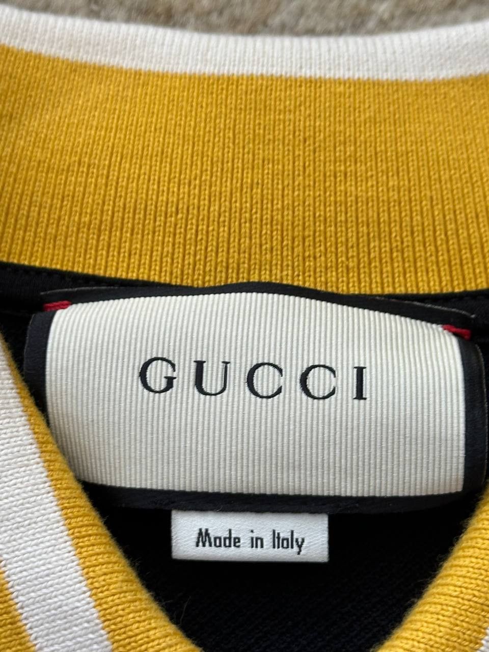Gucci Gucci Black Polo Shirt with Colorful Collar Size US M / EU 48-50 / 2 - 4 Thumbnail