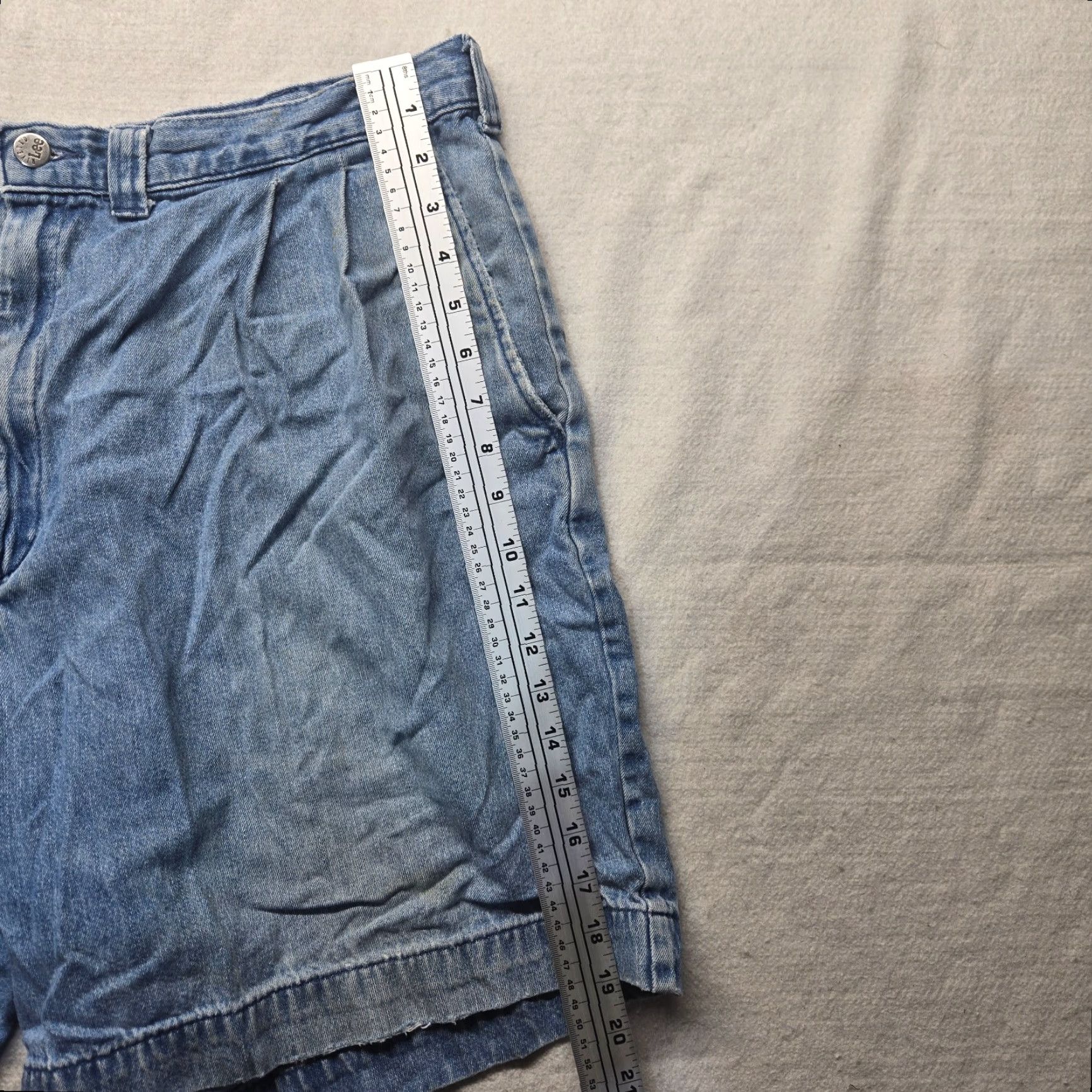Lee Lee Blue Denim Jean Shorts High Rise Stretch Elastic Adult Women's Size 38 Size 26" / US 2 / IT 38 - 5 Thumbnail