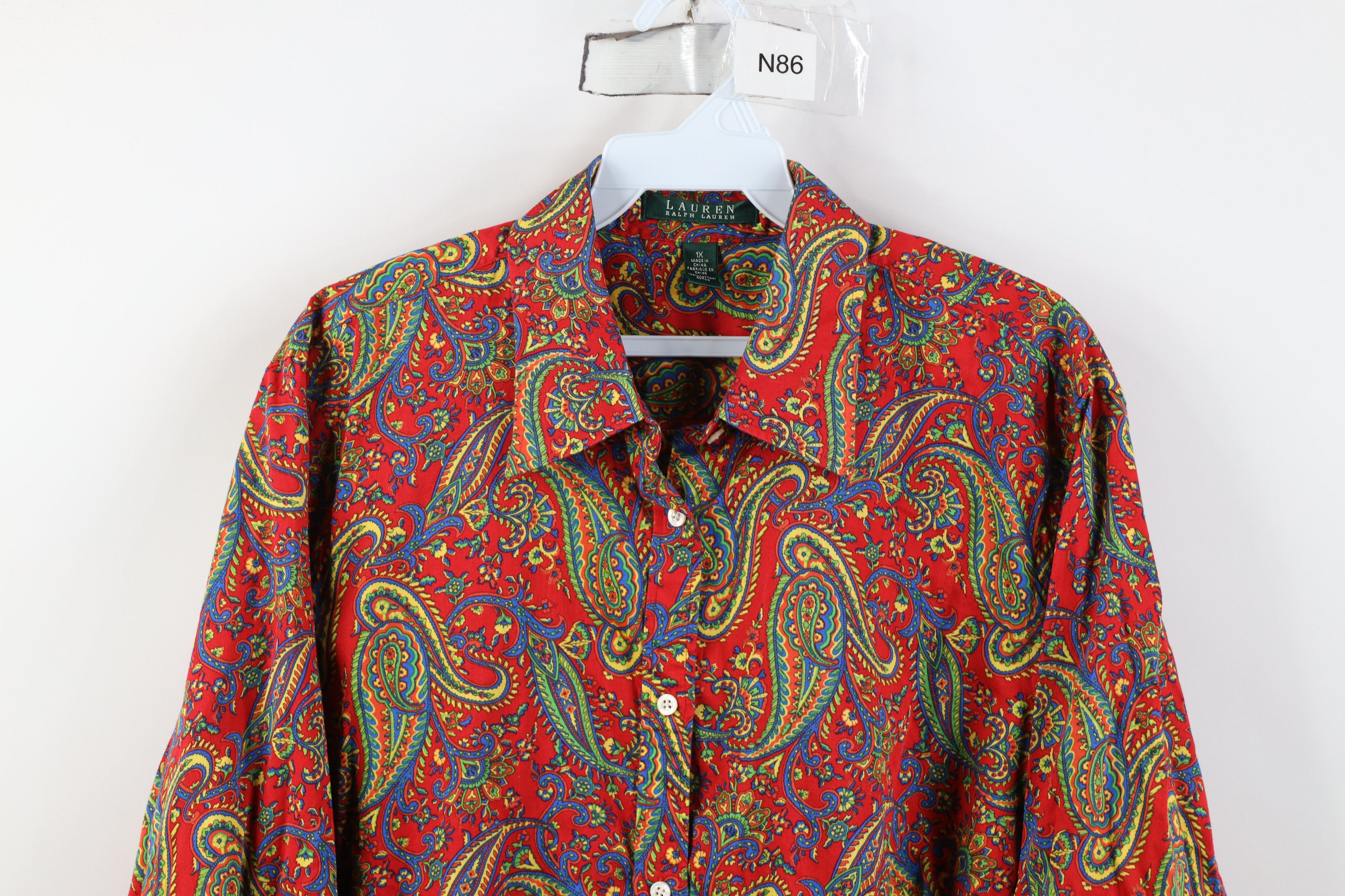 Vintage 90s Ralph Lauren Collared Button Shirt Cotton