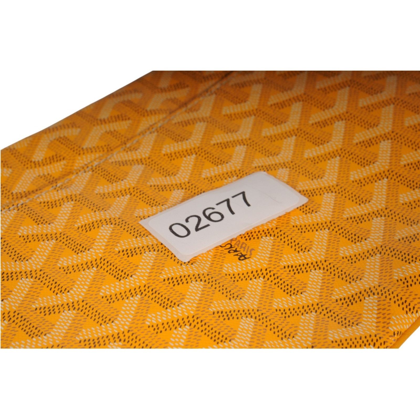 Goyard Saint Marie Clutch Bag Yellow Coated Canvas Travel Pouch Size ONE SIZE - 14 Thumbnail