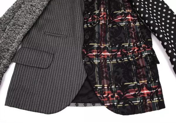 Comme des Garcons Comme des Garcons Multi-material wave point plaid splicing Size US M / EU 48-50 / 2 - 4 Thumbnail