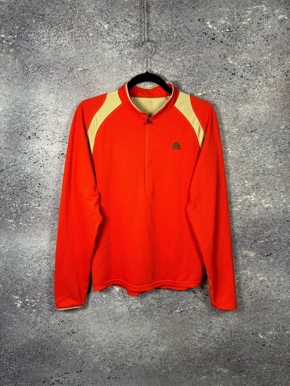 Nike × Nike ACG × Vintage Vintage Nike ACG Termo Quater Zip Sweatshirt Orange Medium Size US M / EU 48-50 / 2 - 1 Thumbnail