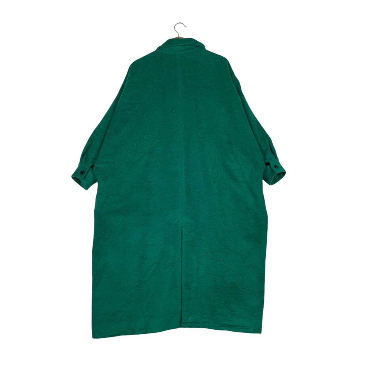 HARE HARE Asymmetrical Oversized Green Long Coat #1378-C62 Size ONE SIZE - 7 Thumbnail