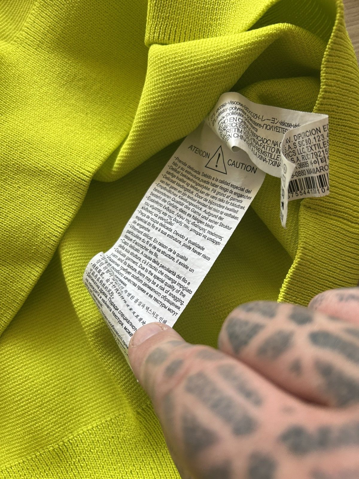 Rhude × Zara Rhude x Zara Knit Sweater Green Size US L / EU 52-54 / 3 - 5 Thumbnail