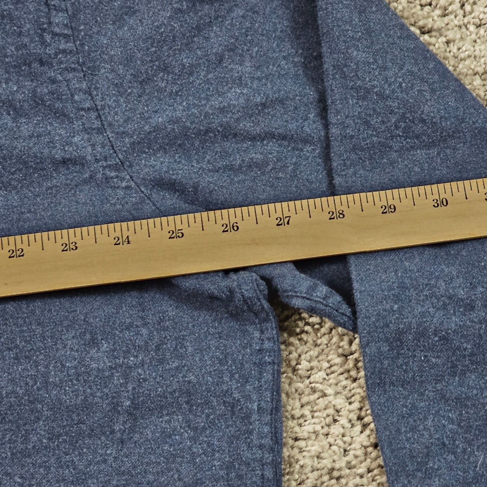 UNTUCKit UNTUCKit Shirt Mens 3XL Blue Flannel Long Sleeve Button-Up 100% Cotton Pocket Casual Womens? No, Men’s. Size US XXL / EU 58 / 5 - 6 Thumbnail