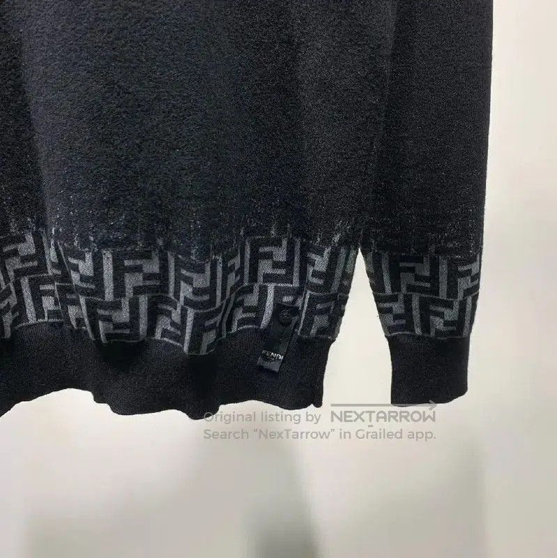 Fendi Fendi Black Wool Knit Sweater for Men . Size US M / EU 48-50 / 2 - 5 Thumbnail