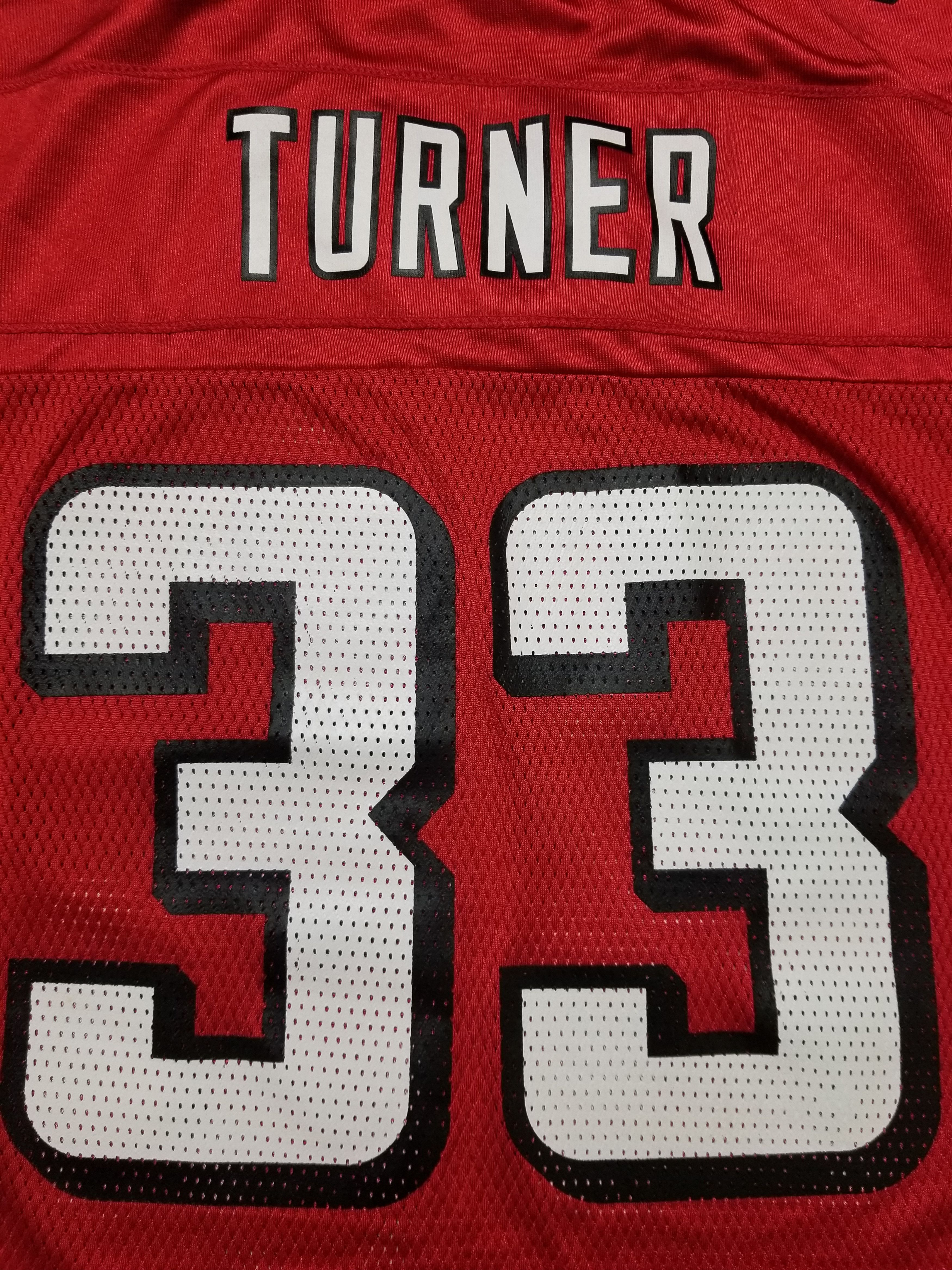 Reebok Atlanta Falcons #33 Turner Reebok Red Edition NFL Jersey Size US M / EU 48-50 / 2 - 10 Thumbnail