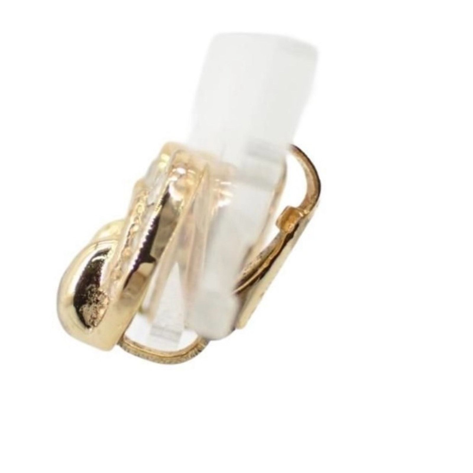 Dior Christian Dior Vintage Gold plated clip earrings Size ONE SIZE - 3 Thumbnail