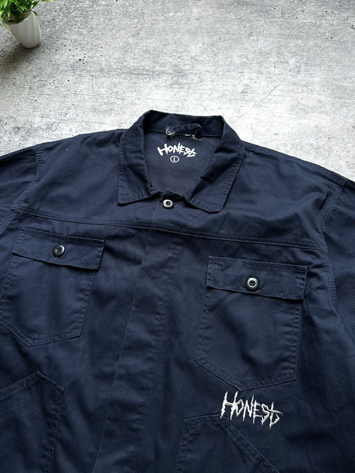 Vintage Vintage 90s Honest Hunan Made Work Travis Y2K Jacket Size US L / EU 52-54 / 3 - 4 Thumbnail