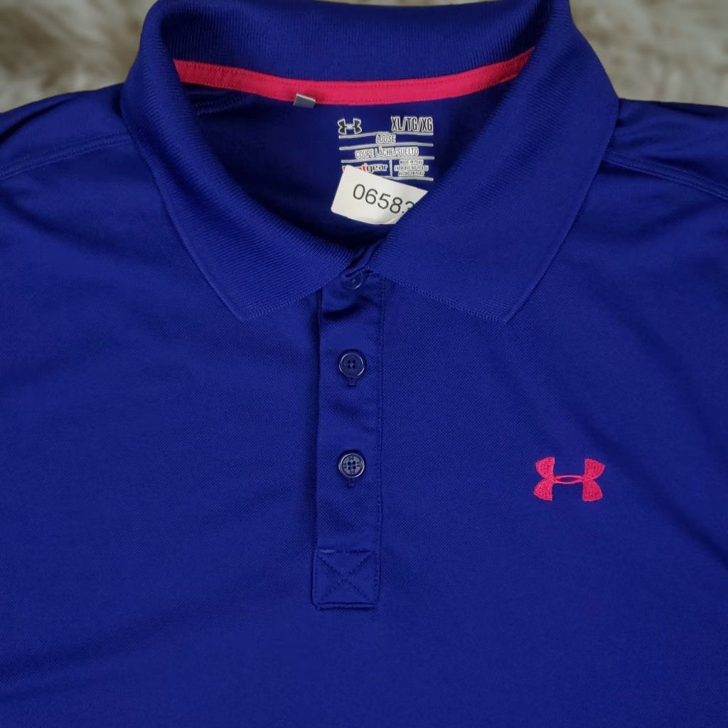 Under Armour Under Armour Polo Shirt Mens XL Blue Logo Golf Casual Short Sleeve Polo Shirt Mens XL Blue Logo Golf Casual Short Sleeve Size US XL / EU 56 / 4 - 1 Thumbnail