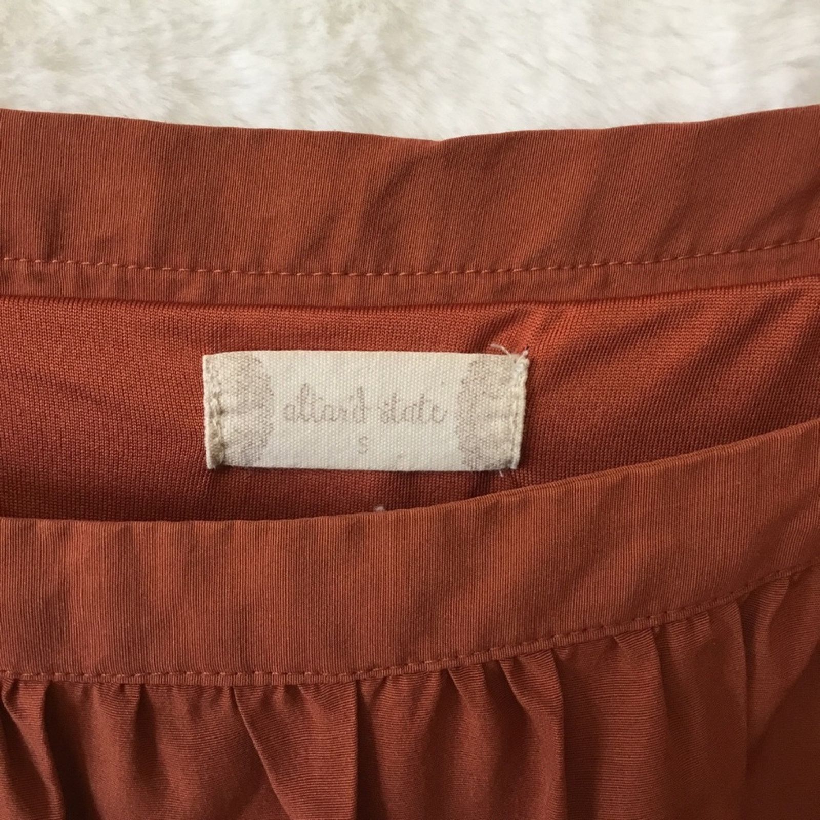Other Altar'd State Orange Puff Short Sleeve Dress Size S / US 4 / IT 40 - 3 Thumbnail