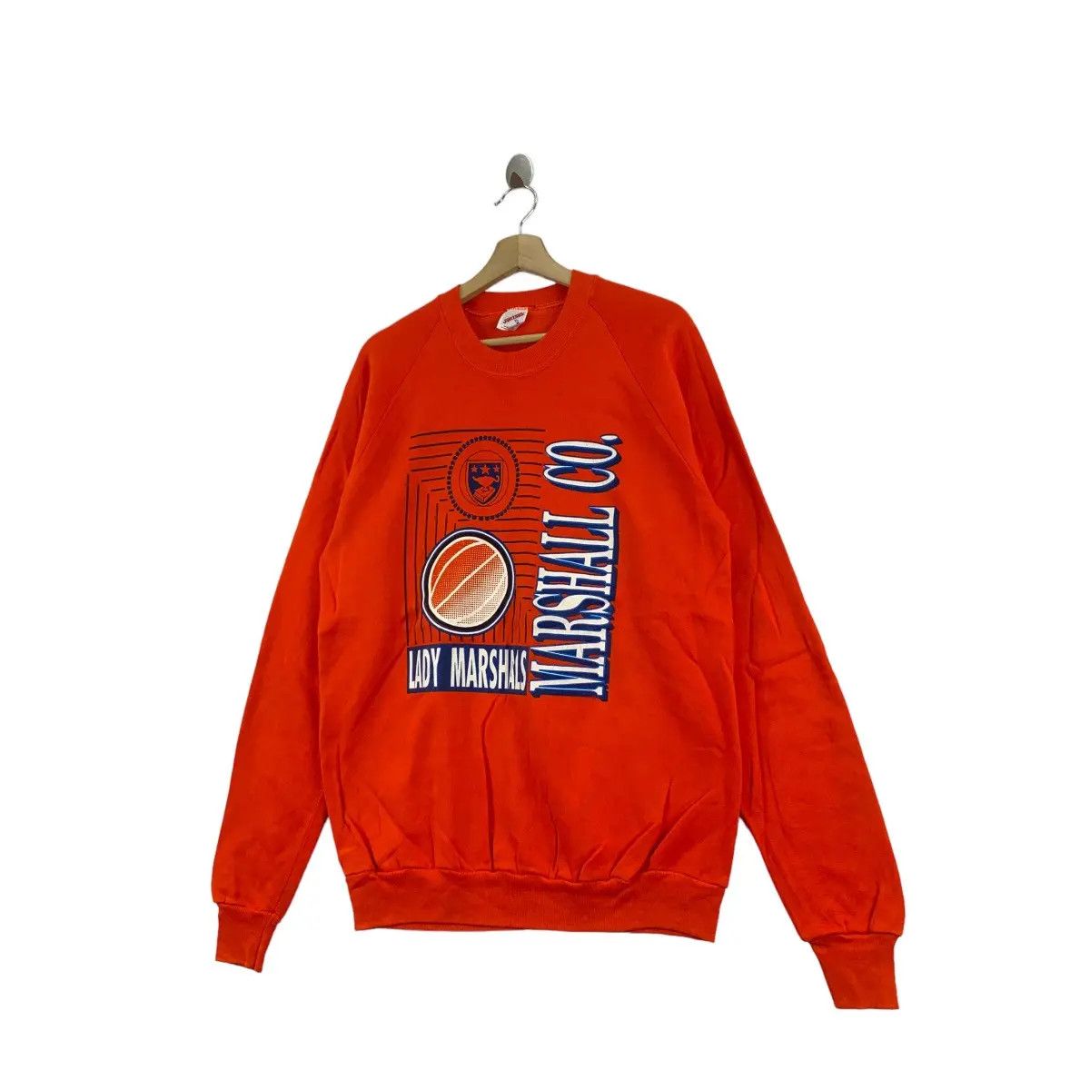 Vintage Vtg 90’ LADY MARSHALS BASKETBALL Made In USA Sweatshirt Size XL / US 12-14 / IT 48-50 - 4 Thumbnail
