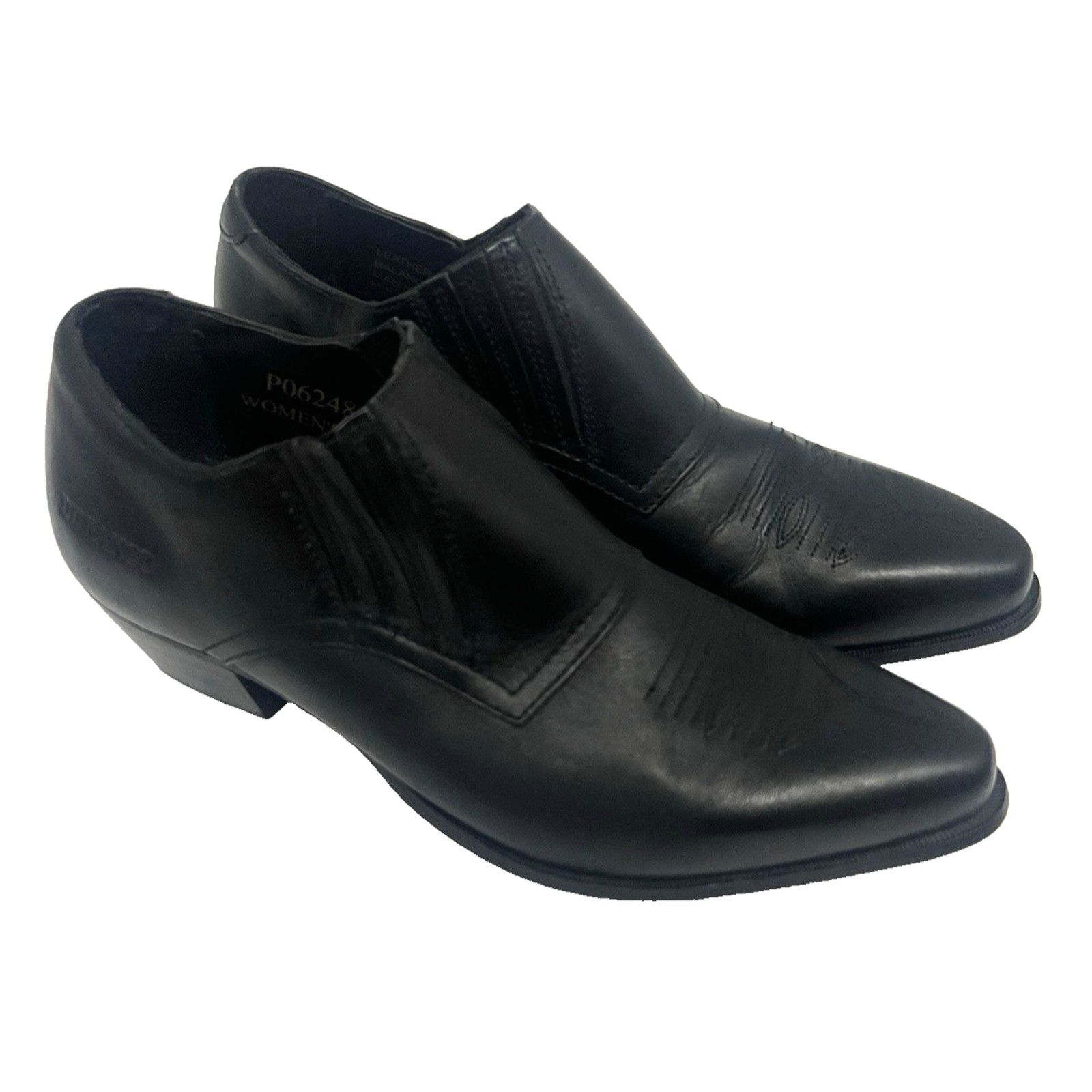 Durango Durango Western Ankle Boots US 7M Black Leather Stretch Size US 7 / IT 37 - 2 Thumbnail