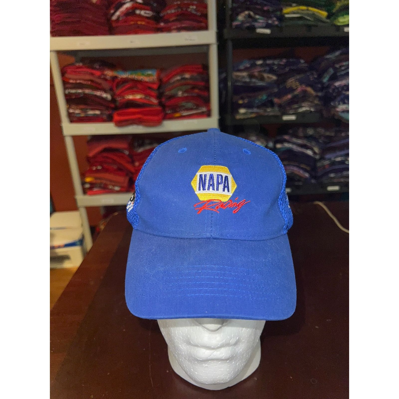 Vintage Napa Racing Hat Ron Copp Blue Racing Graphic Cap Headwear Size ONE SIZE - 1 Thumbnail