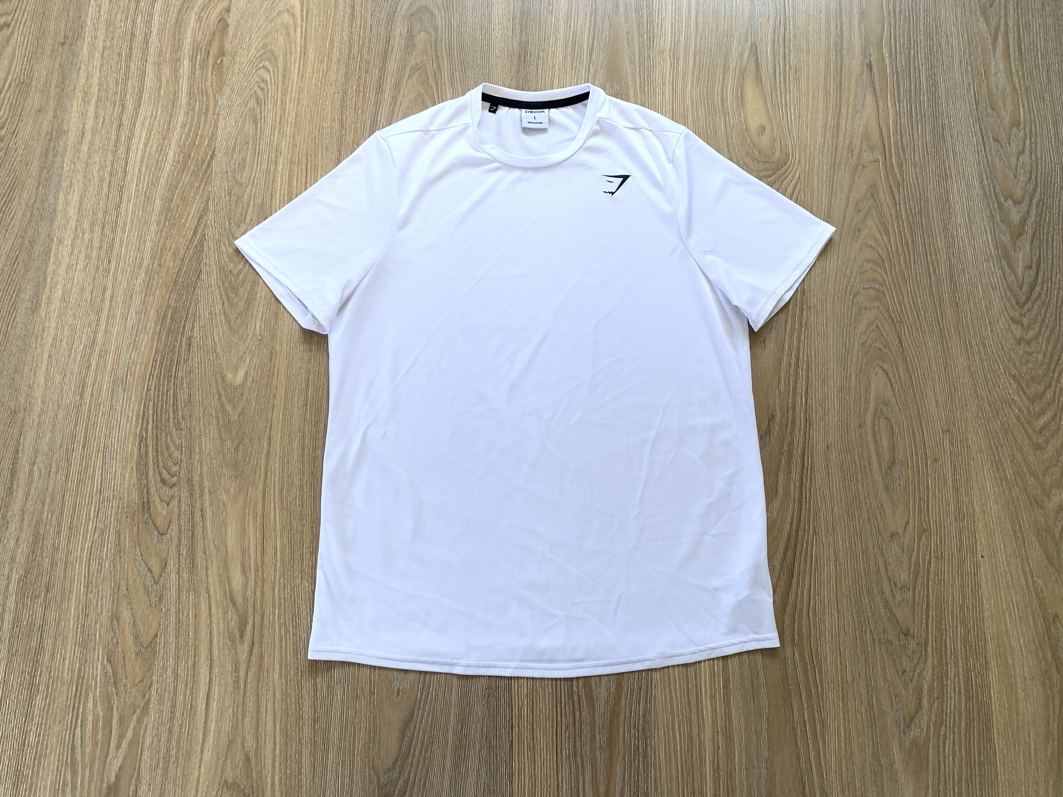 Gymshark Gymshark White Training T Shirt Size US L / EU 52-54 / 3 - 1 Thumbnail