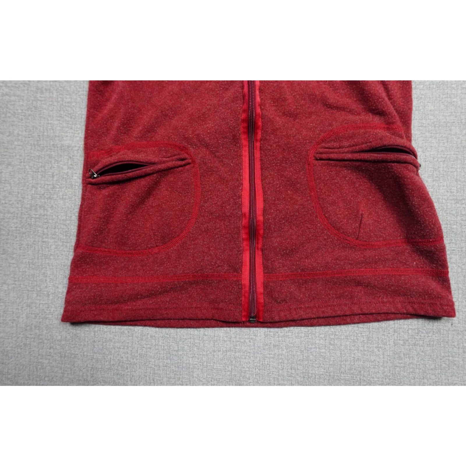 Logo 7 Kuhl Vest Womens Medium Red Fleece Hiking Outdoors Soft Logo Warm Zip Short Sleeveless All Seasons Womens M Red Outdoor Vest Size M / US 6-8 / IT 42-44 - 3 Thumbnail