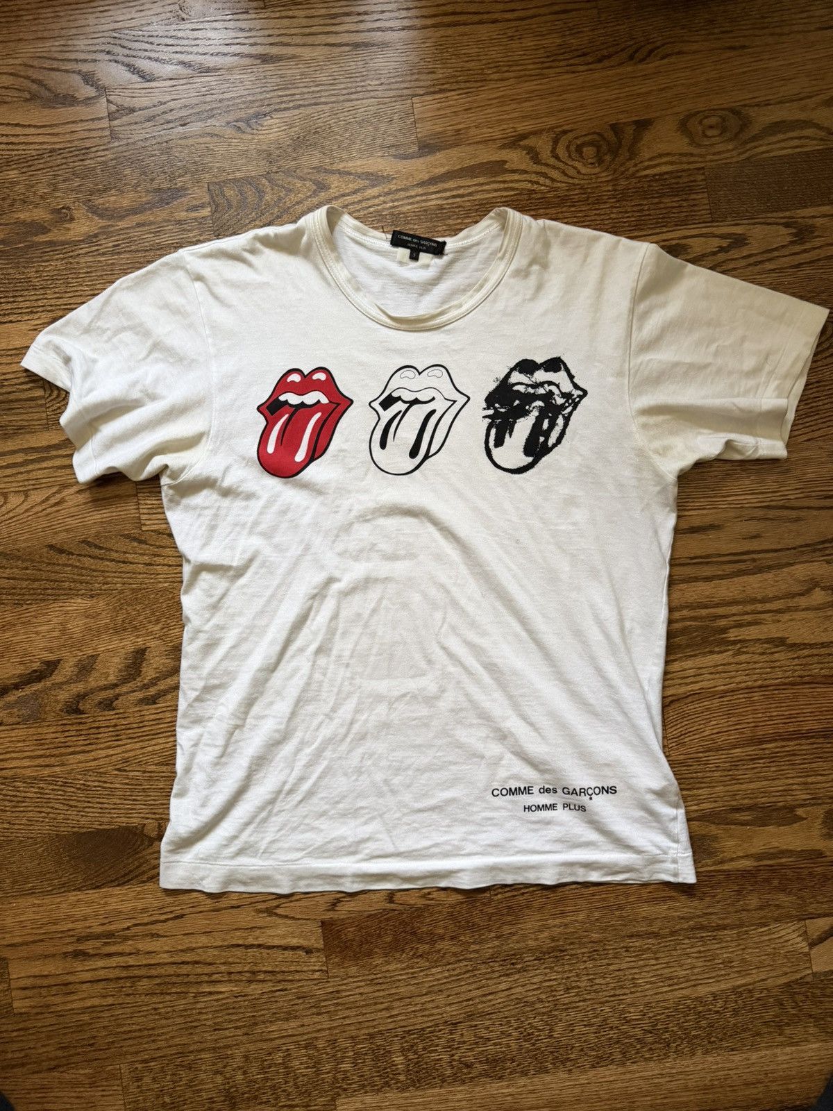 Comme des Garcons Homme Plus × The Rolling Stones CDG Homme Plus Rolling Stones Tongue Tee SS06 Size US S / EU 44-46 / 1 - 1 Thumbnail