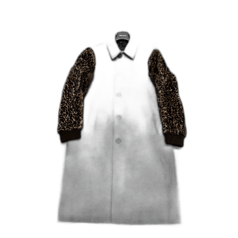 Fendi fur patchwork coat