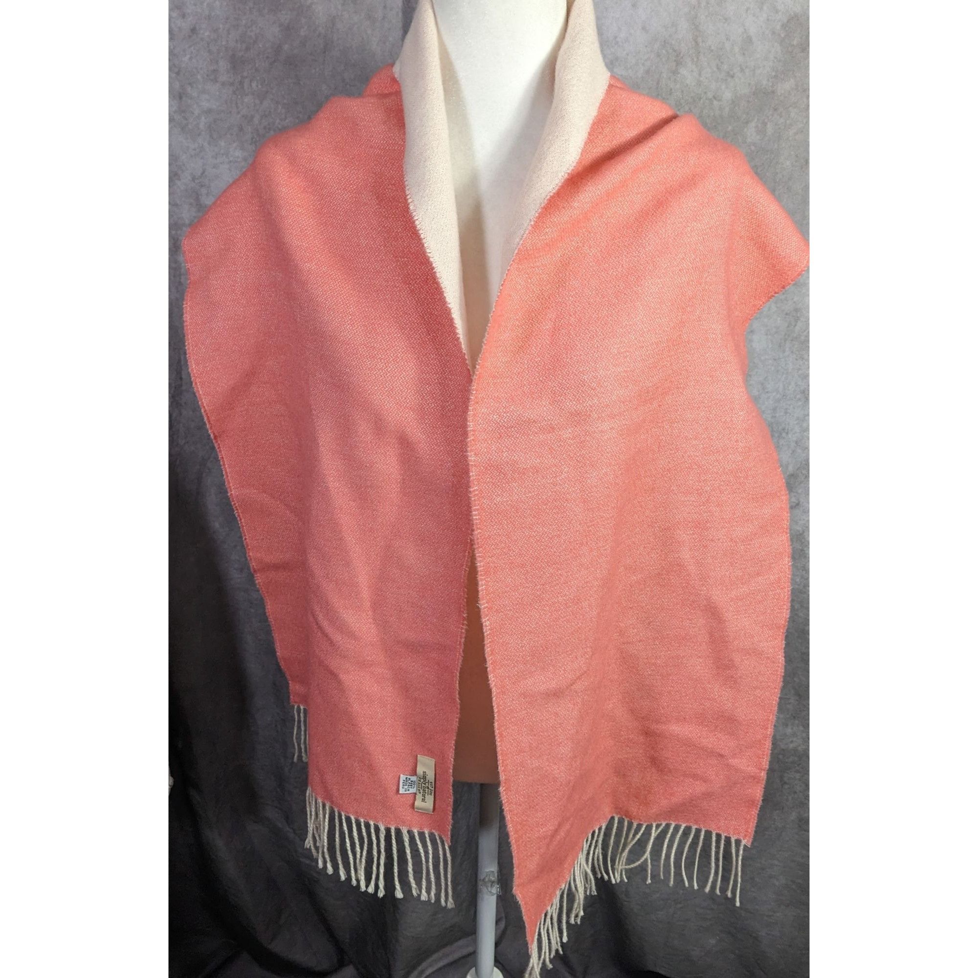 Other Simply Natural Designs Reversible Baby Alpaca Scarf Coral & Size ONE SIZE - 6 Thumbnail