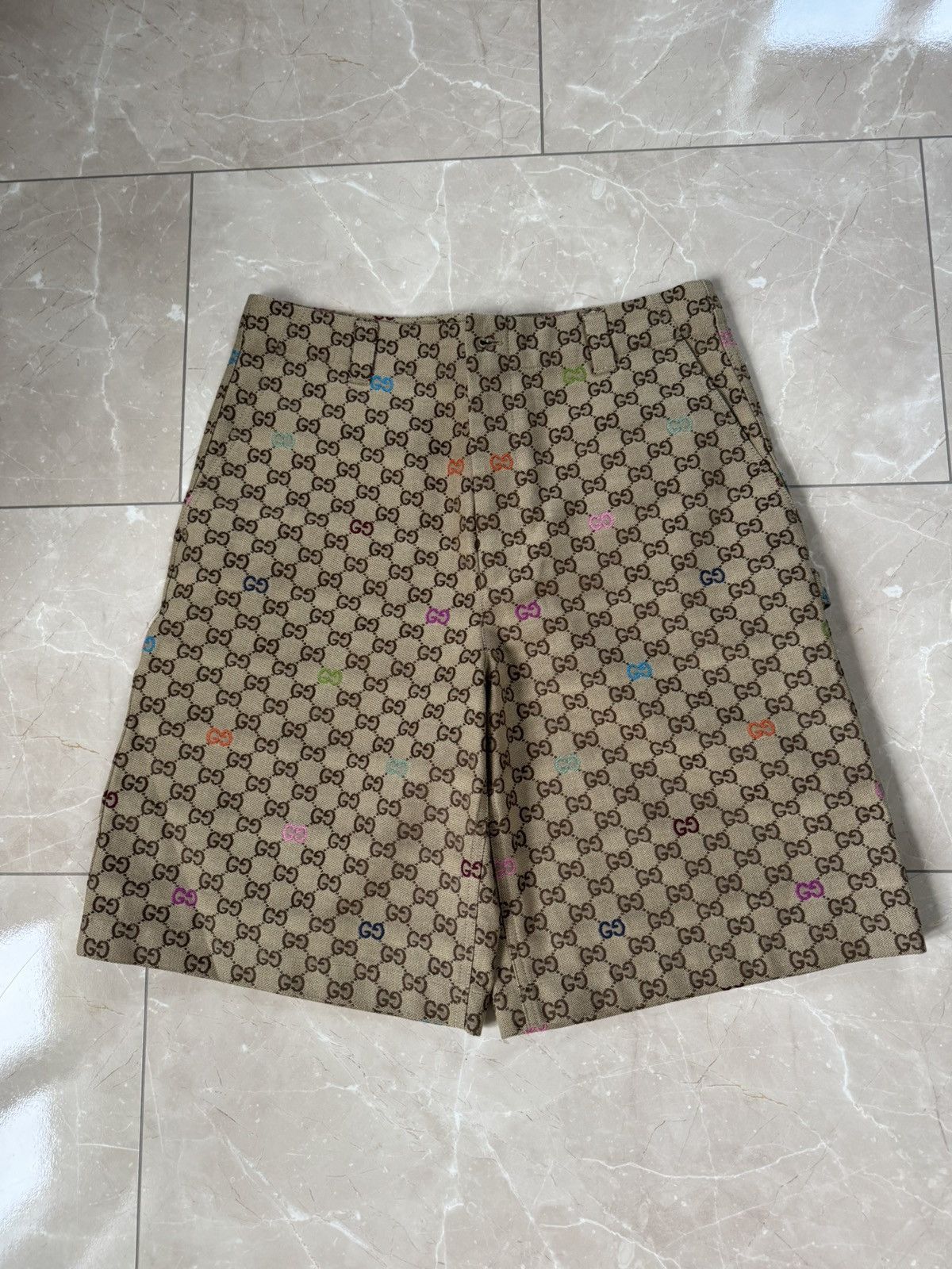 Gucci Gucci GG Monogram Multicolor Shortpant Size US 33 - 1 Thumbnail