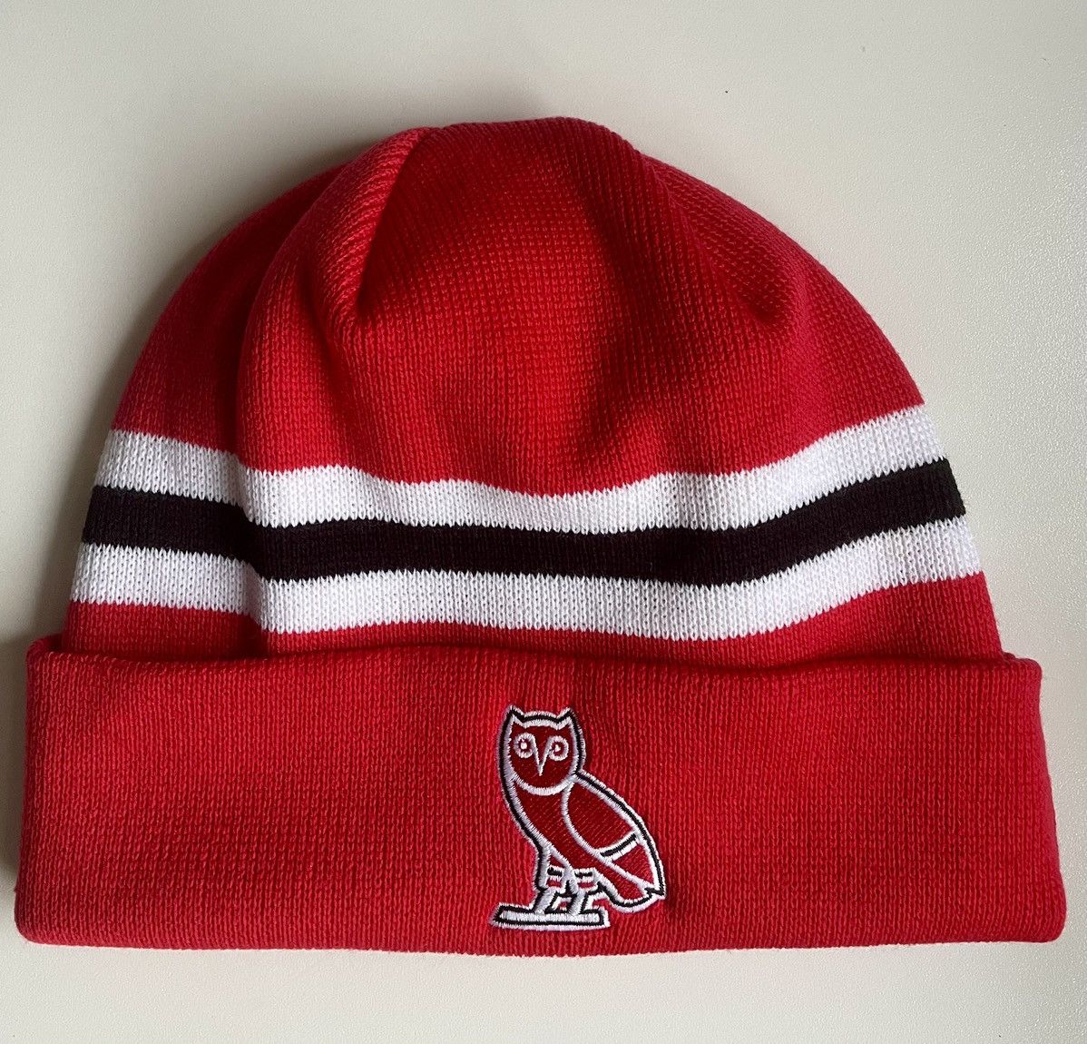 NHL × October's Very Own OVO X NHL CHICAGO BLACKHAWKS BEANIE Size ONE SIZE - 3 Thumbnail