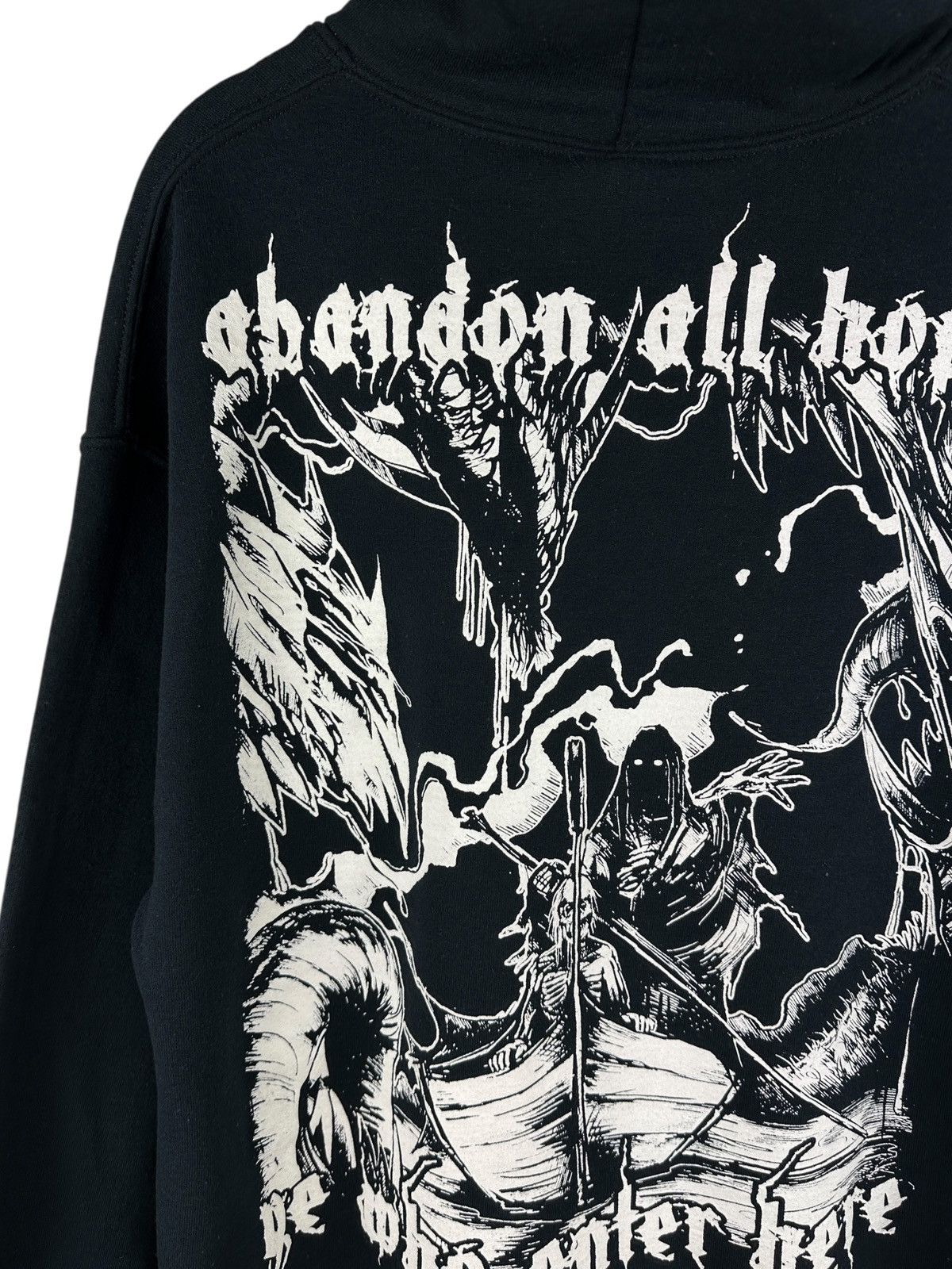 Band Tees Triverse Massacre Abandon All Hope Ye Who Enter Here Hoodie Size US M / EU 48-50 / 2 - 2 Thumbnail