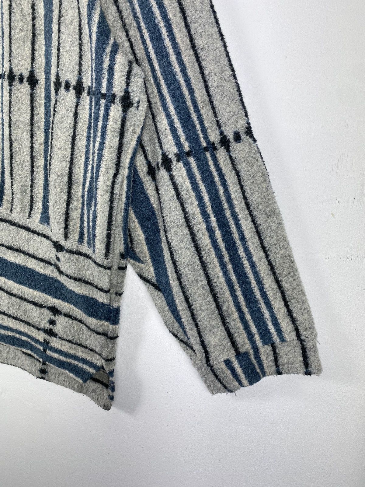 Ellesse Vintage 90’s Ellesse Striped Fleece Sweater Pullover Size US L / EU 52-54 / 3 - 3 Thumbnail
