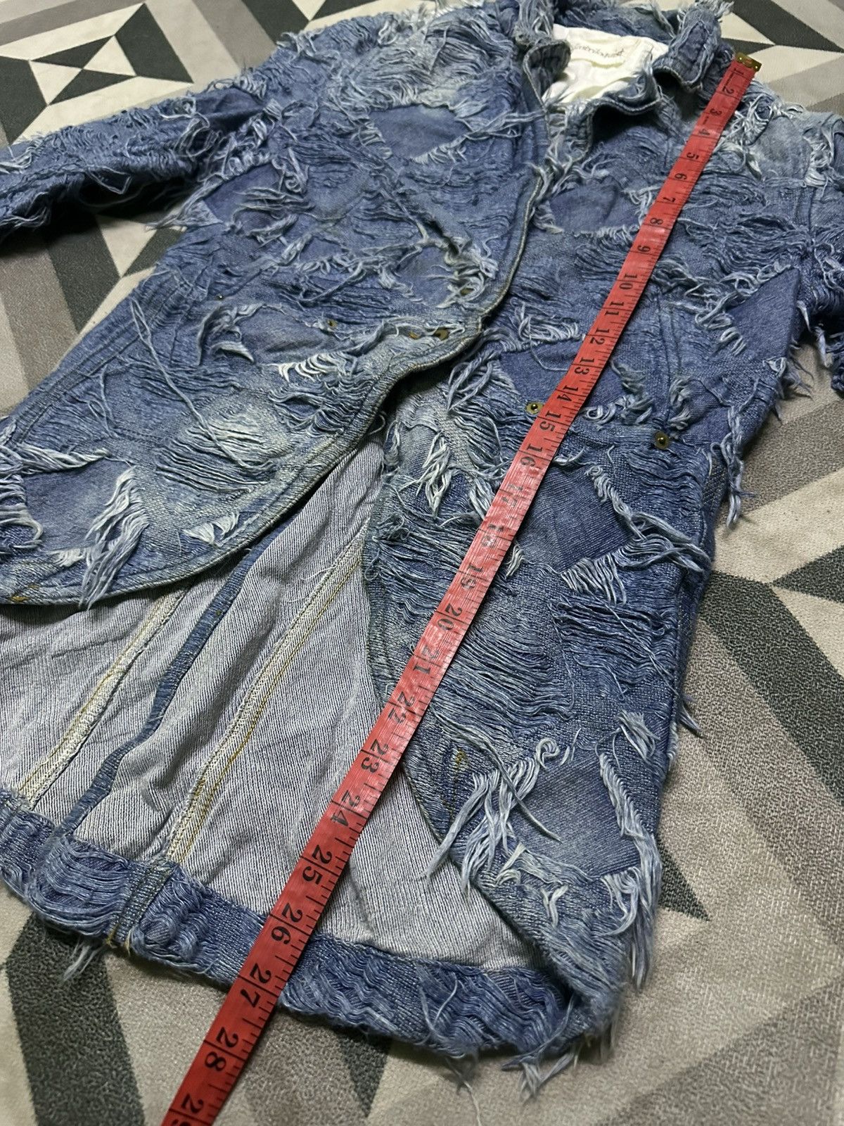 Japanese Brand Ventriloquist patchwork distressed denim jacket Size S / US 4 / IT 40 - 12 Thumbnail