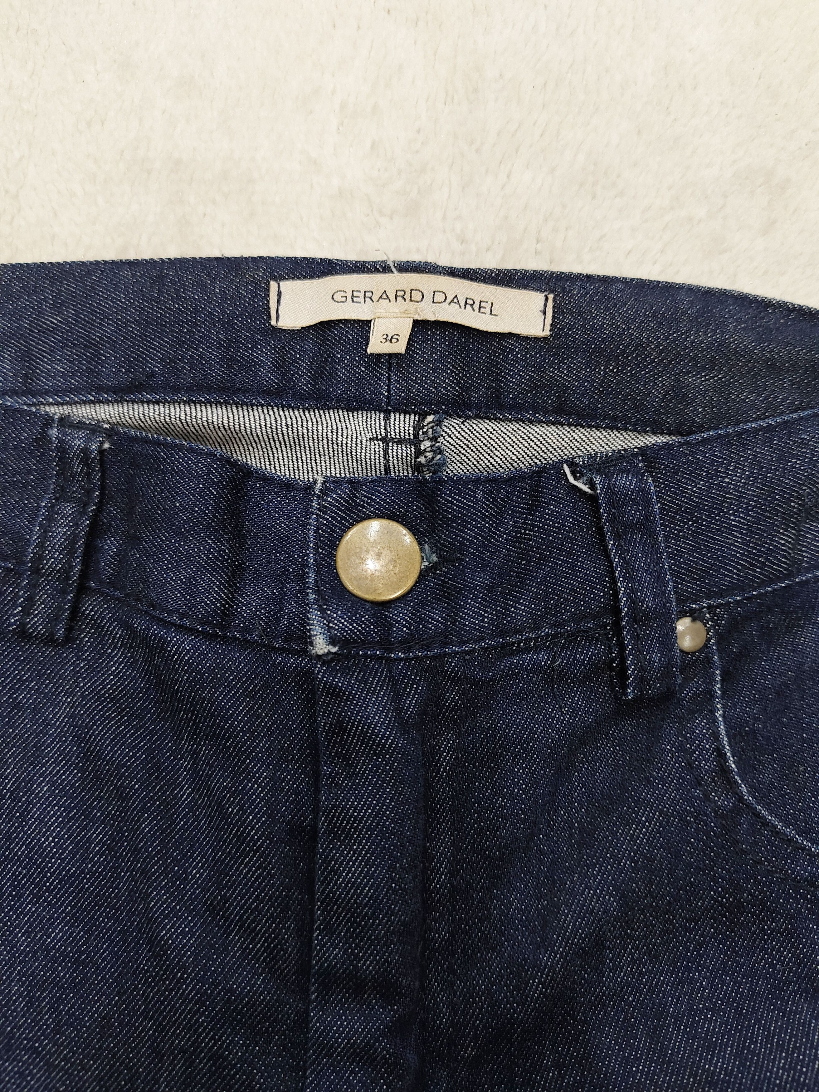 Gerard Darel Gerard Darel 🇫🇷 Y2k Parisian Minimal Zip-Hem Denim Jeans Size 29" - 6 Thumbnail