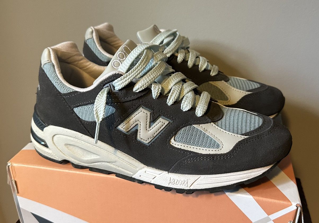 Kith New Balance 990v2 Steel Blue - Main Image