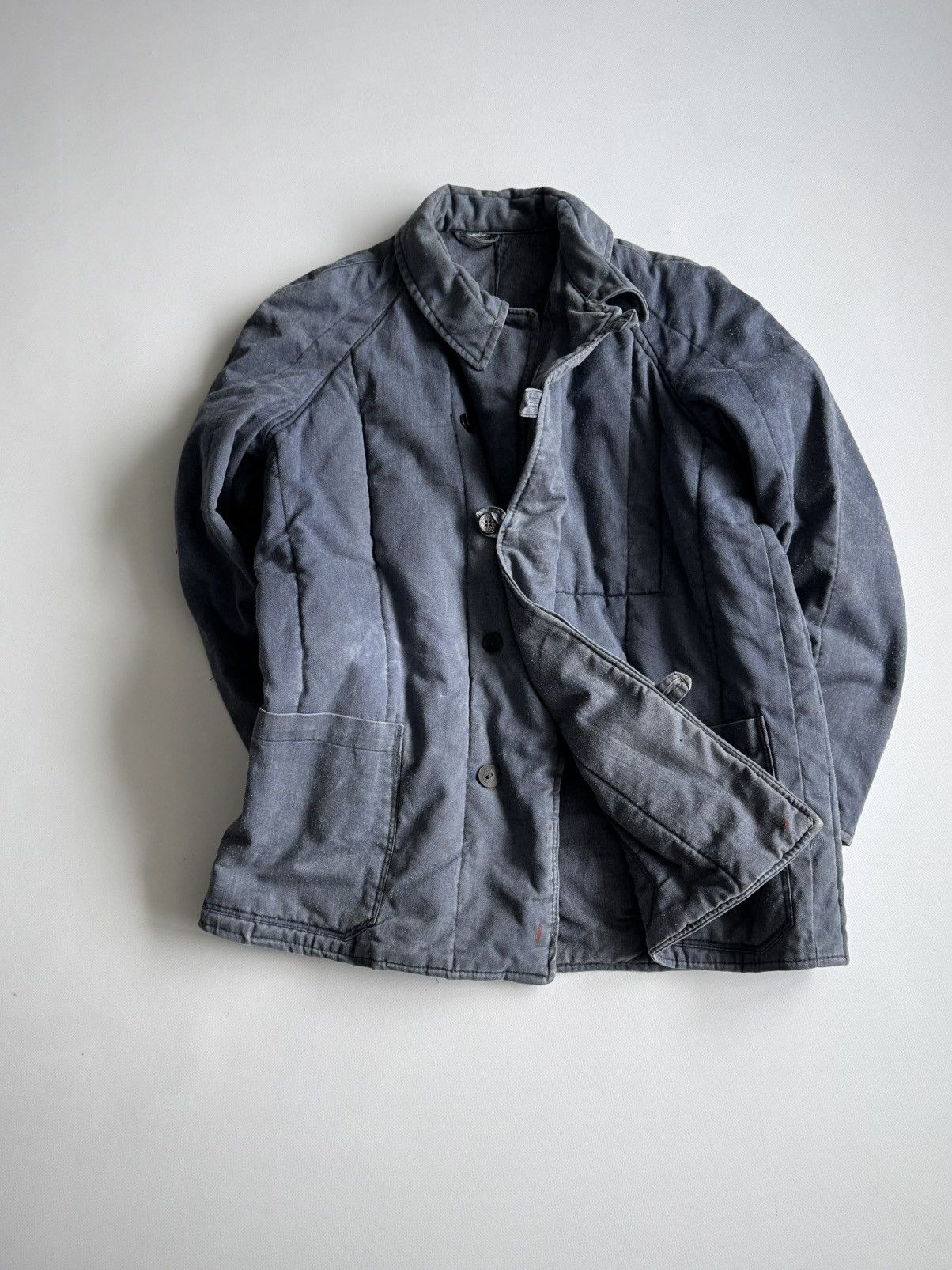 Vintage Vintage 1970s European 'Telogreika' Faded Work Jacket Size US M / EU 48-50 / 2 - 4 Thumbnail