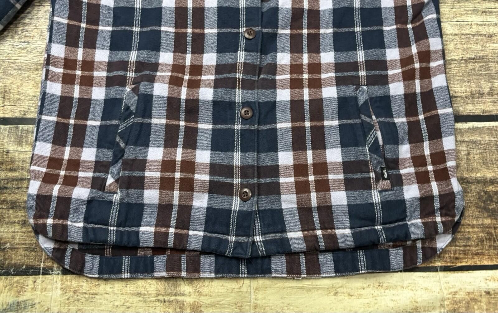 Vans Vans Shacket Men XL Flannel Thick Pocket Cotton Shirt Jacket Size US XL / EU 56 / 4 - 5 Thumbnail