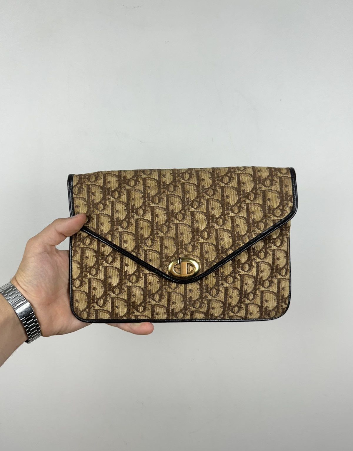 Christian Dior Monsieur Leather monogram bag clutch Christian Dior original luxury Size ONE SIZE - 2 Thumbnail